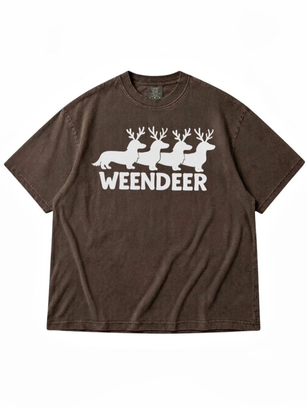 Comfort Colors Graphic Short Sleeve Tee in Brown Like New